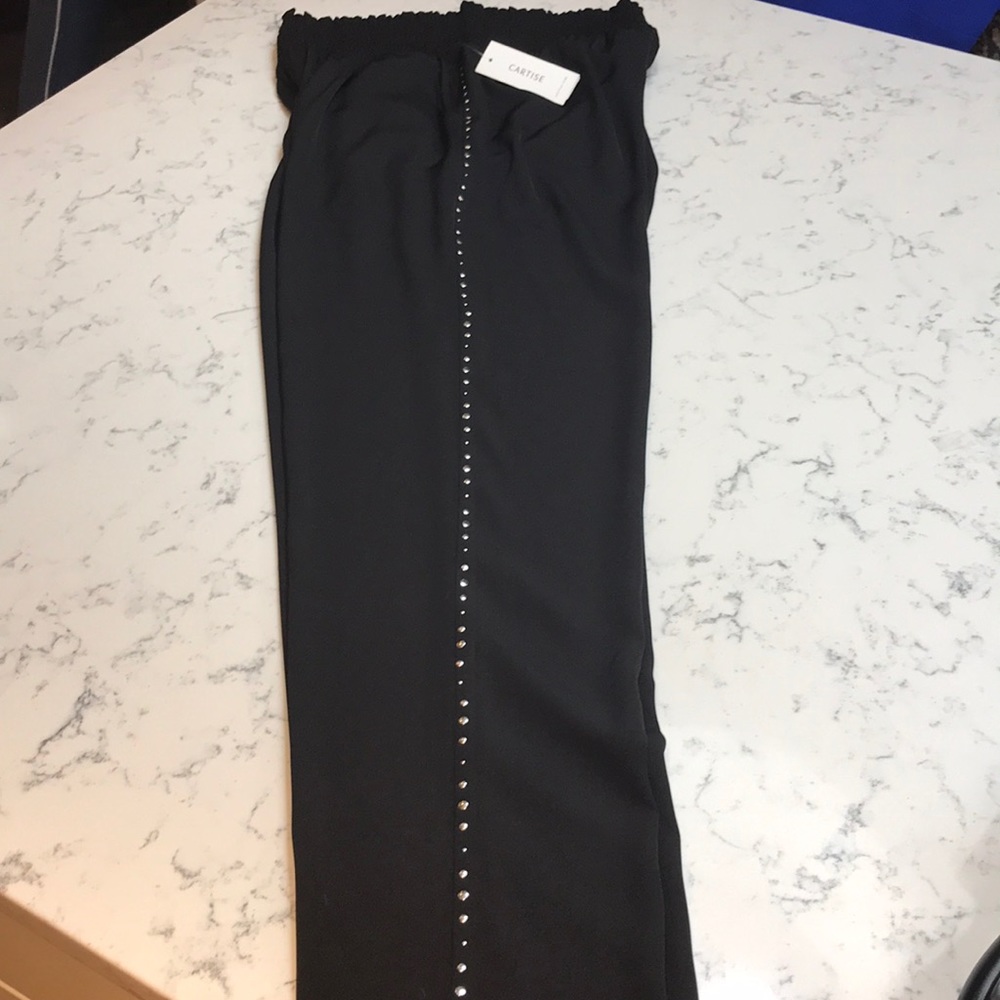 CARTISE pant with stud detail NWT